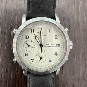 #215 SEIKO/セイコー 7T32-7D60 606167 クロノグラフ 腕時計 中古 現状品 箱なし QUARTZ/クォーツ時計 動作未確認 レディース 