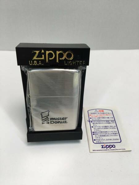 【パケ無料】希少レア 極美品 Zippo ジッポー ミスタードーナツ ミスド ケース保証書付き 99年製 [x1126]