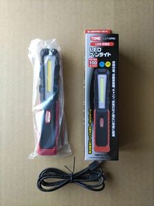 トネ 前田金属工業 LEDペンライト L-LT12PNC 作業用照明 匿名配送 未使用品 TONE 防水防塵 マグネット付 USBケーブル 匿名配送 充電式.