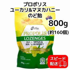 プロポリス ユーカリ&マヌカハニー のど飴 800g 160個 全量 一袋 コストコ 蜂蜜