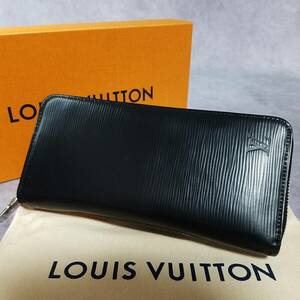 【美品　新型】 LOUIS VUITTON　ルイヴィトン　エピ　ジッピーウォレット　ヴェルティカル　ラウンドファスナー長財布　M60965　黒　保存箱