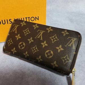 【良好　クリーニング済】 LOUIS VUITTON　ルイヴィトン　モノグラム　レザー　ジッピー ウォレット　ラウンドファスナー長財布　M60017 