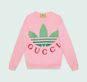 Gucci x adidas グッチ×アディダス コットンジャージー スウェットシャツ 定価165,000円 サイズS　検ブルゾン ジャケット 