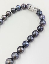 ☆お値下げ☆ MIKIMOTO ミキモト 黒蝶真珠 ネックレス 金具18金 アクセサリー_画像4