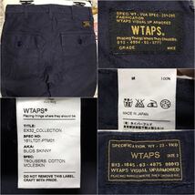 ［極美品／完売モデル］M《★ WTAPS ★》ミリタリーワークチノパンツ ダブルタップス BUDS SKINNY ネイバーフッド WTVUA ネイビー NAVY _画像4