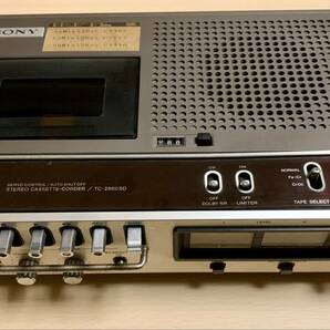 SONY ソニー STEREO CASSETTE-CORDER TC-2860SD カセットデッキ デンスケ ジャンクの画像1