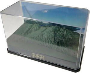山岳模型　比叡山　立体地図 背景CG画像付