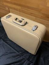 スーツケース レトロ かわいいベージュ色　旅行 トラベルケース　昭和時代当時の品　本物　セーオーケース_画像7