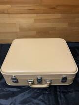 スーツケース レトロ かわいいベージュ色　旅行 トラベルケース　昭和時代当時の品　本物　セーオーケース_画像2