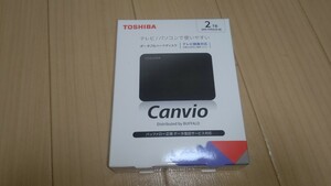新品 TOSHIBA ポータブルHDD Canvio HD-TPA2U3-B ブラック 2TB テレビ録画・パソコン用に 東芝 外付けポータブルHDD バッファロー