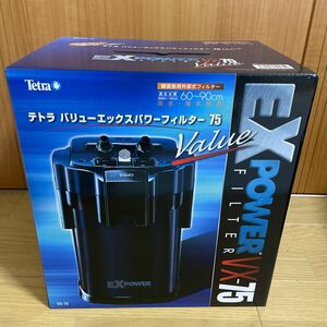 【新品・未使用】テトラ　バリューエックスパワーフィルター VX-75（淡水／海水両用）約60〜90cm／水量60〜150L水槽用