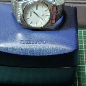 SEIKO SQ セイコーエスキュー クオーツ デイデイト メンズ腕時計 純正ブレス 箱、保証書付き 稼働品  394 bx-5の画像7