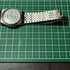 SEIKO SQ セイコーエスキュー クオーツ デイデイト メンズ腕時計 純正ブレス 箱、保証書付き 稼働品  394 bx-5の画像8