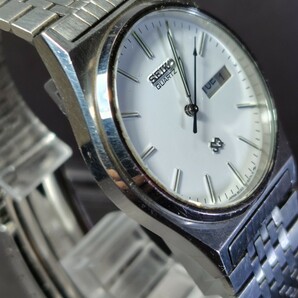 SEIKO SQ セイコーエスキュー クオーツ デイデイト メンズ腕時計 純正ブレス 箱、保証書付き 稼働品  394 bx-5の画像4