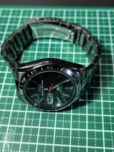 SEIKO　セイコー5逆輸入　WATER50MRESIST　AT　デイデイト自動巻　裏スケ　ブラック　純正ブレス　箱・取説・保・コマ　稼働品 292　bx-3_画像7