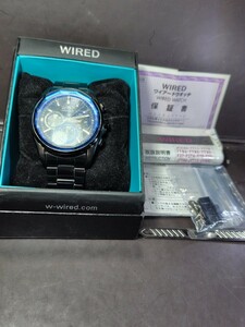 SEIKO Seiko Wired WIRED хронограф кварц мужские наручные часы оригинальный breath коробка koma руководство пользователя гарантия имеется работа товар 291 bx-2