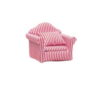 【1人がけ】ストライプ ソファ ドールハウス ミニチュア 家具
