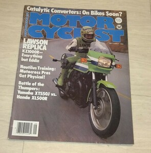 【1982年物】二輪洋誌 米国 モーターサイクリスト カワサキ KZ1000R ローソン レプリカ特集 MOTORCYCLIST Eddie Lawson