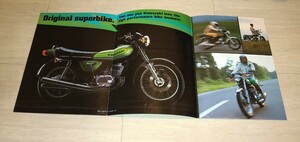 【1974年当時物 日本製】Kawasaki 500 Mach III H1 欧州市場用 カタログ カワサキ 500SS マッハ III ビンテージ 旧車 2ストトリプル3発