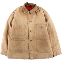 古着 70年代 カーハート Carhartt ミシガンチョアコート プリントタグ ダックワークジャケット メンズL ヴィンテージ /eaa420860_画像1