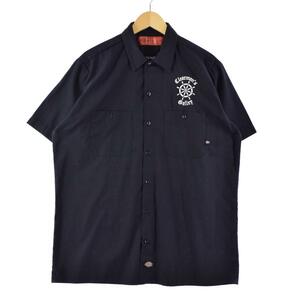 古着 ディッキーズ Dickies 半袖 ワークシャツ メンズL /eaa266938 【LP2311】