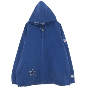 古着 90年代 スターター Starter NFL DALLAS COWBOYS ダラスカウボーイズ ナイロンパーカー メンズXL ヴィンテージ /eaa412808