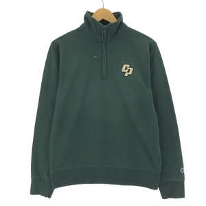 古着 チャンピオン Champion AUTHENTIC ATHLETICWEAR ハーフジップスウェットシャツ トレーナー メンズS /eaa421191