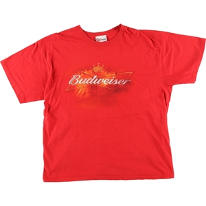 古着 HASE AUTHENTICS BUDWEISER バドワイザー 両面プリント アドバタイジングTシャツ メンズXL /eaa425470