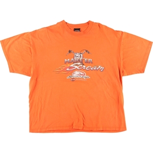 古着 00年代 ハーレーダビッドソン Harley-Davidson 両面プリント モーターサイクル バイクTシャツ USA製 メンズXXL /eaa425468