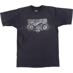 古着 00年代 ハーレーダビッドソン 両面プリント モーターサイクル バイクTシャツ USA製 メンズL 両面プリント /eaa423605