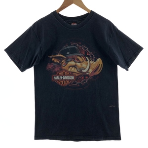 古着 00年代 ハーレーダビッドソン Harley-Davidson 両面プリント モーターサイクル バイクTシャツ メンズM /eaa381735