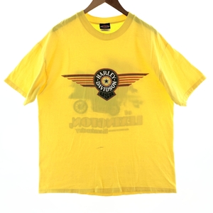 古着 90年代 ハーレーダビッドソン 両面プリント モーターサイクル バイクTシャツ メンズXL ヴィンテージ /eaa381885