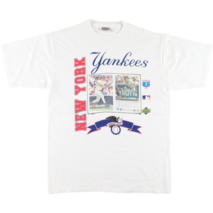 古着 90年代 SPORT ATTACK MLB ニューヨークヤンキース ドンマッティングリー プリントTシャツ USA製 メンズXL ヴィンテージ /eaa427621