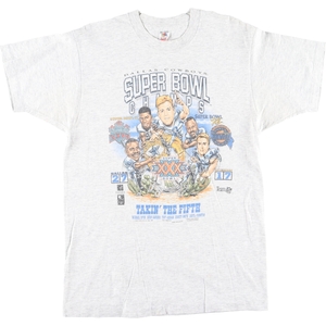 古着 90年代 FRUIT OF THE LOOM NFLダラスカウボーイズ SUPER BOWL XXX プリントTシャツ USA製 メンズL ヴィンテージ /eaa427615