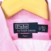 古着 ラルフローレン POLO by Ralph Lauren REGENT ワイドカラー ギンガムチェック 長袖 チェックシャツ メンズL /eaa427609_画像3