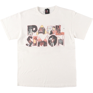 古着 90年代 GIANT PAUL SIMON ポールシモン 両面プリント バンドTシャツ バンT USA製 メンズM ヴィンテージ /eaa425184