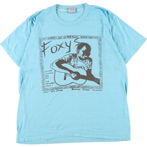 古着 80年代 AMERICA PROJECT FOXY'S バンドTシャツ バンT USA製 メンズL ヴィンテージ /eaa359561