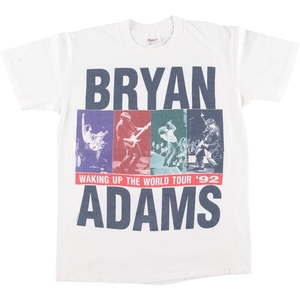 古着 90年代 BRYAN ADAMS ブライアンアダムス 両面プリント バンドTシャツ バンT USA製 メンズM ヴィンテージ /eaa425362