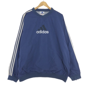 古着 90年代 アディダス adidas Vネック ナイロンプルオーバー メンズXXL ヴィンテージ /eaa427158