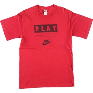 古着 90年代 ナイキ NIKE 銀タグ プリントTシャツ USA製 メンズL ヴィンテージ /eaa428551