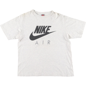 古着 90年代 ナイキ NIKE 銀タグ AIR ロゴプリントTシャツ カナダ製 メンズM ヴィンテージ /eaa428553