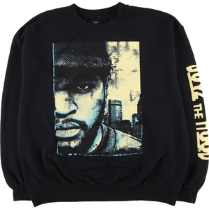 古着 BOYZ N THE HOOD ボーイズンザフッド ICE CUBE アイスキューブ 袖プリント プリントスウェットシャツ トレーナー メンズL /eaa425885