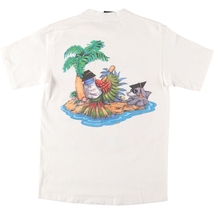 古着 90年代 TEE JAYS Jimmy Buffett ジミー バフェット 両面プリント バンドTシャツ バンT USA製 メンズM ヴィンテージ /eaa428121_画像2