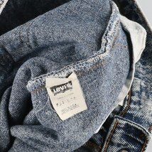 古着 リメイク リーバイス Levi's 505 ケミカルウォッシュ テーパードデニムパンツ USA製 メンズw33 /eaa424071_画像4