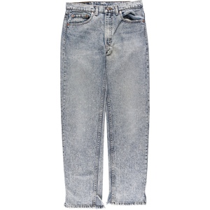 古着 リメイク リーバイス Levi's 505 ケミカルウォッシュ テーパードデニムパンツ USA製 メンズw33 /eaa424071