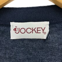 古着 JOCKEY 総柄 前開き コットンニットベスト メンズXL /eaa421128_画像3