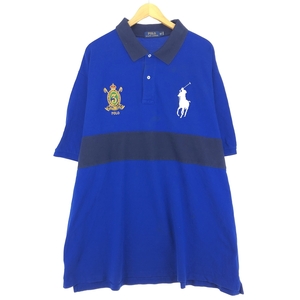 古着 ビッグサイズ ラルフローレン Ralph Lauren POLO RALPH LAUREN ビッグポニー 半袖 ポロシャツ メンズXXXXL /eaa428373