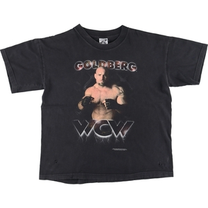 古着 90年代 WCW BILL GOLD BERG ビルゴールドバーグ プロレス 両面プリント プリントTシャツ メンズXL ヴィンテージ /eaa431392