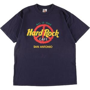 古着 90年代 ハードロックカフェ HARD ROCK CAFE SAN ANTONIO アドバタイジングTシャツ USA製 メンズL ヴィンテージ /eaa321333