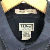 古着 90~00年代 エルエルビーン L.L.Bean WRINKLE RESISTANT 長袖 ボタンダウンシャツ メンズXL ヴィンテージ /eaa428837_画像3